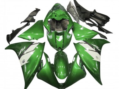 2012-2014 Gloss Green & White R1 Motorcycle Fairings
