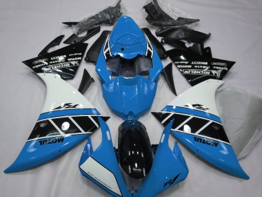 2012-2014 Gloss Light Blue White and Black R1 Motorcycle Fairings