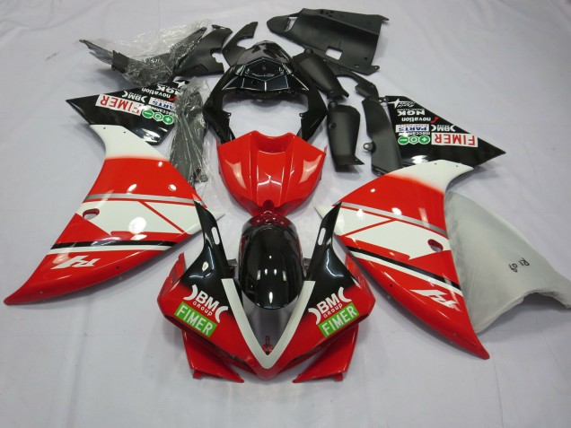 2012-2014 Red White Yamalube R1 Motorcycle Fairings