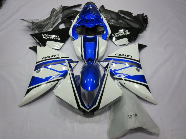 2012-2014 Silver White Yamalube R1 Motorcycle Fairings
