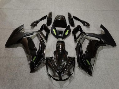 2012-2016 Black and Green Ninja 650R Motorcycle Fairings