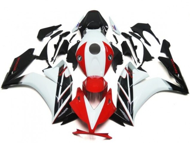 2012-2016 Black and Red / White Gloss CBR1000RR Motorcycle Fairings