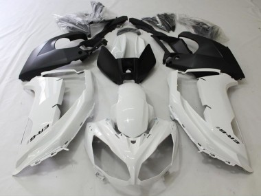 2012-2016 Black and White Ninja 650R Motorcycle Fairings