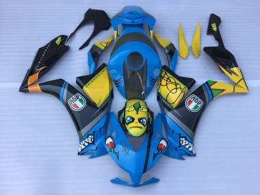2012-2016 Blue Shark Teeth CBR1000RR Motorcycle Fairings