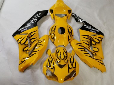 2012-2016 Custom Yellow Flame CBR1000RR Motorcycle Fairings