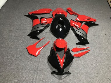 2012-2016 Gloss Black Red / Grey CBR1000RR Motorcycle Fairings