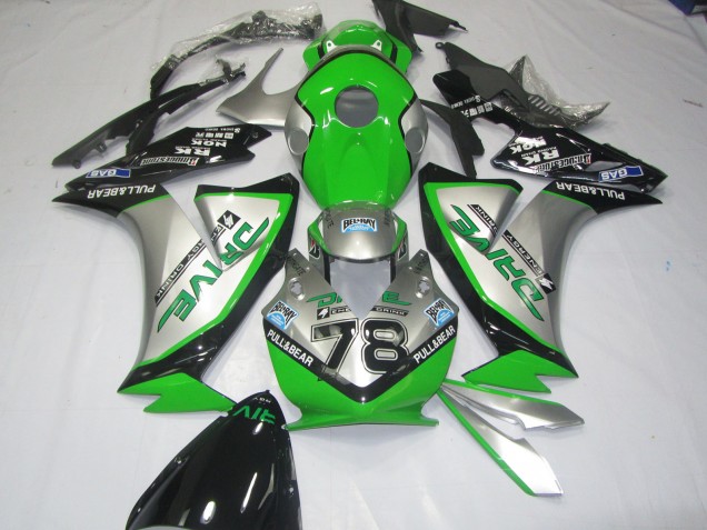 2012-2016 Green Silver CBR1000RR Motorcycle Fairings