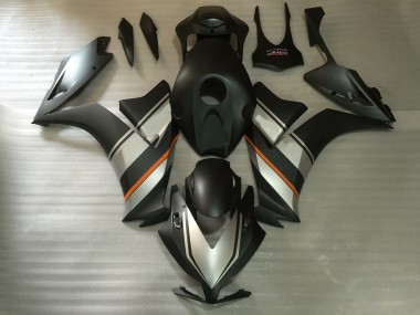 2012-2016 Matte Silver and Black CBR1000RR Motorcycle Fairings
