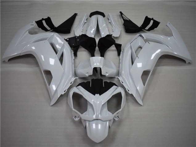 2012-2016 Pearl White Ninja 650R Motorcycle Fairings