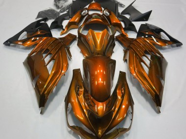2012-2021 Burnt Orange Gloss ZX14R Motorcycle Fairings