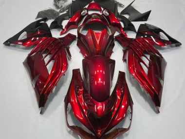 2012-2021 Fire Red Gloss ZX14R Motorcycle Fairings
