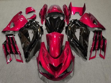 2012-2021 Gloss Red and Black ZX14R Motorcycle Fairings