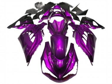 2012-2021 Mood Purple Gloss ZX14R Motorcycle Fairings