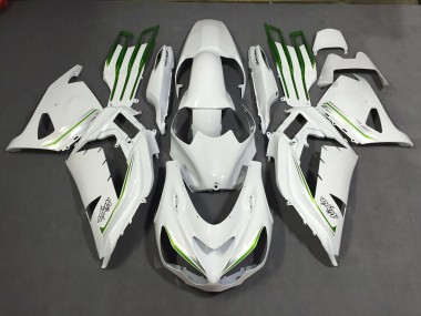 2012-2021 Pearl White Custom ZX14R Motorcycle Fairings