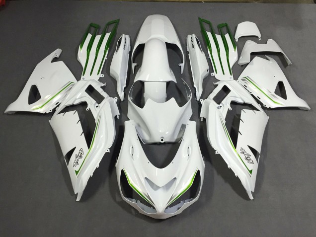2012-2021 Pearl White Custom ZX14R Motorcycle Fairings