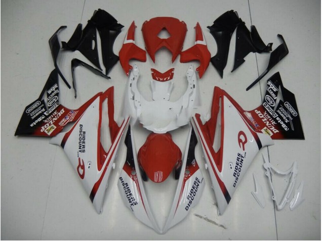 2013-2016 Red black Fade Daytona 675 Motorcycle Fairings