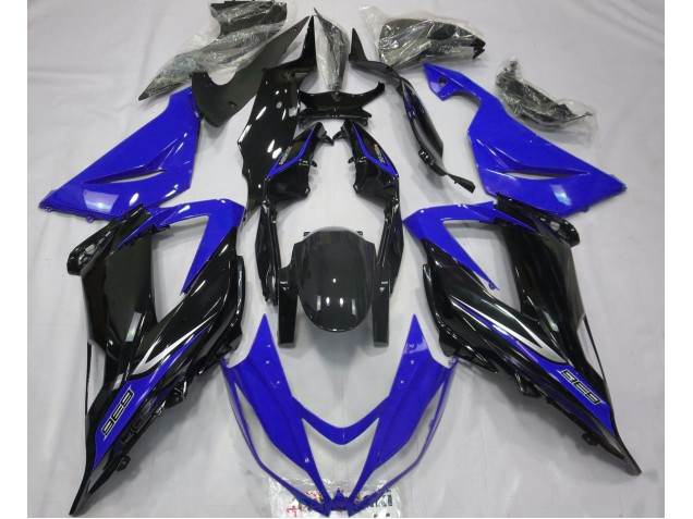 2013-2018 Black and Blue ZX6R Motorcycle Fairings
