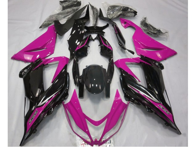 2013-2018 Black and Pink ZX6R Motorcycle Fairings