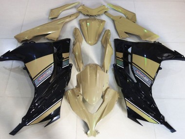2013-2018 Desert Tan and Black Ninja 300 Motorcycle Fairings
