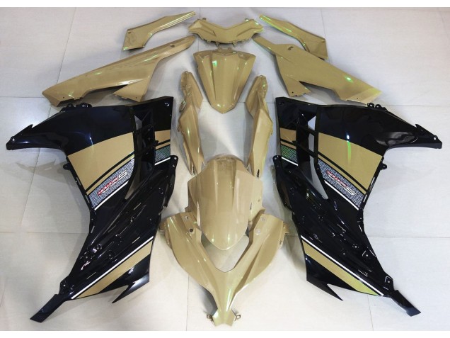 2013-2018 Desert Tan and Black Ninja 300 Motorcycle Fairings