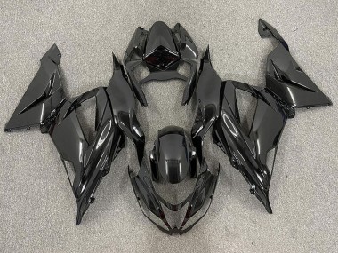 2013-2018 Gloss Black Plain ZX6R Motorcycle Fairings