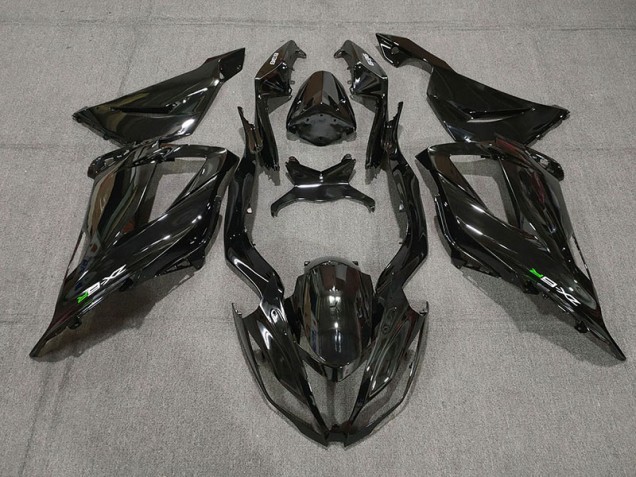 2013-2018 Gloss Black with Decals ZX6R Motorcycle Fairings