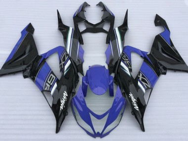 2013-2018 Gloss Blue and Black ZX6R Motorcycle Fairings