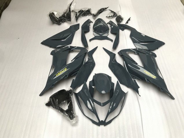 2013-2018 Gloss Grey ZX6R Motorcycle Fairings