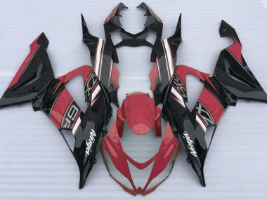 2013-2018 Gloss Red and Black ZX6R Motorcycle Fairings