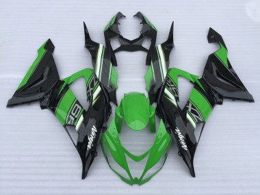 2013-2018 Green and Black High Gloss ZX6R Motorcycle Fairings