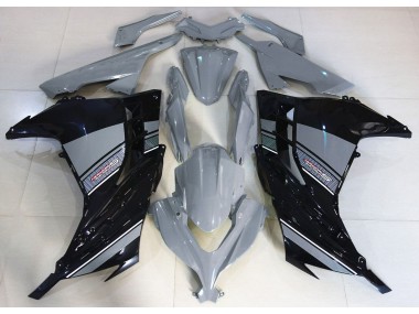 2013-2018 Nardo Grey and Black Ninja 300 Motorcycle Fairings