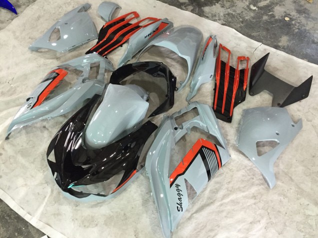 2013-2018 Nardo and Orange Shaggy ZX6R Motorcycle Fairings