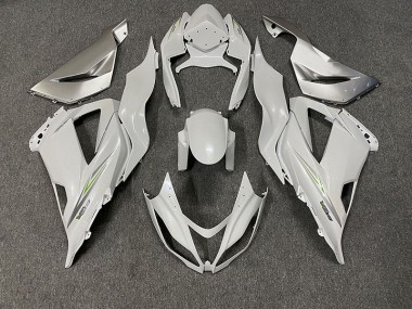 2013-2018 Pearl White ZX6R Motorcycle Fairings