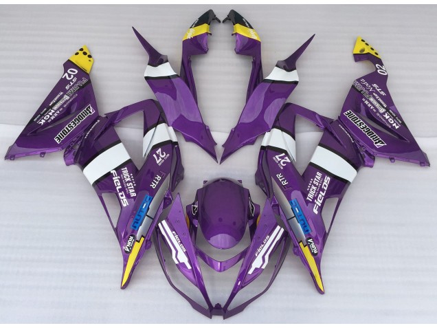 2013-2018 Purple Logo Style ZX6R Motorcycle Fairings