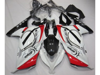 2013-2018 Red and White Ninja 300 Motorcycle Fairings