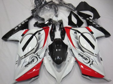 2013-2018 Red and White Ninja 300 Motorcycle Fairings