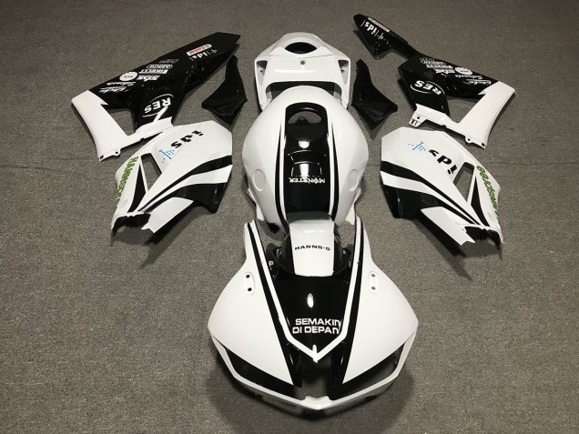2013-2023 Black and White Design CBR600RR Motorcycle Fairings