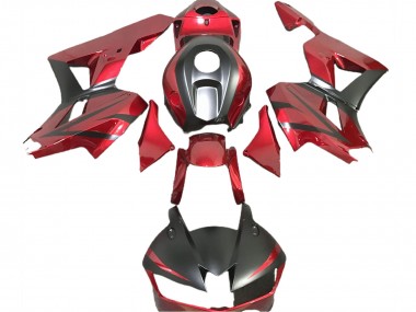 2013-2023 Deep Red & Matte Black CBR600RR Motorcycle Fairings