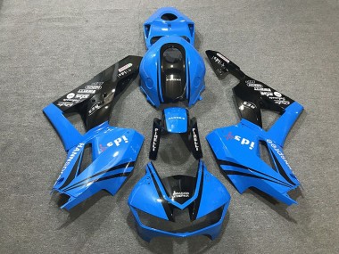 2013-2023 Gloss Blue & Logos CBR600RR Motorcycle Fairings