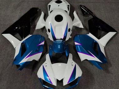 2013-2023 Gloss Blue White and Purple CBR600RR Motorcycle Fairings