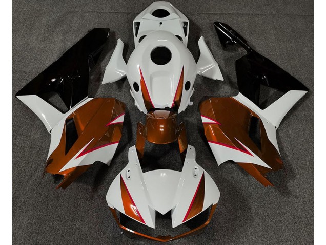 2013-2023 Gloss Orange White and Red CBR600RR Motorcycle Fairings