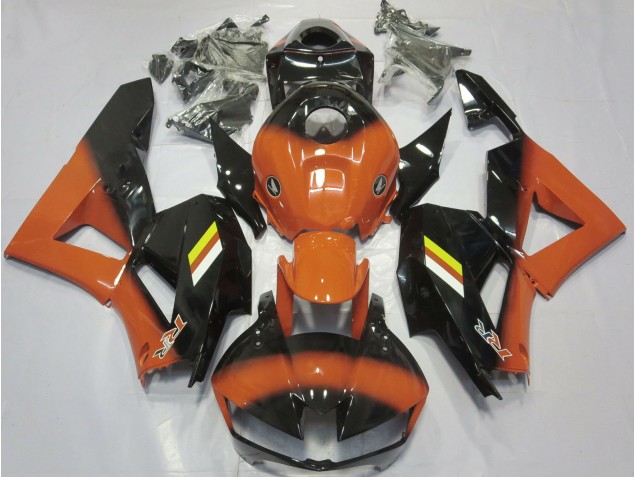 2013-2023 Gloss Orange and Black Fade CBR600RR Motorcycle Fairings