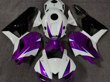 2013-2023 Gloss Purple White and Blue CBR600RR Motorcycle Fairings