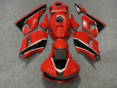 2013-2023 Gloss Red Black and White CBR600RR Motorcycle Fairings