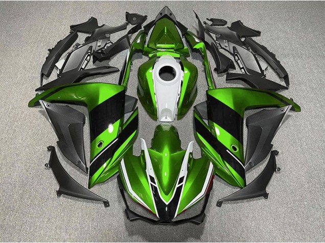 2015-2018 Green Black and White R3 Motorcycle Fairings