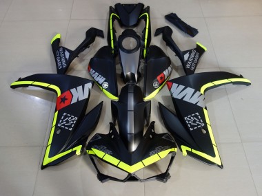 2015-2018 Matte Black and Yellow R3 Motorcycle Fairings