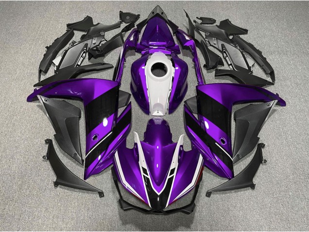 2015-2018 Purple Black and White R3 Motorcycle Fairings