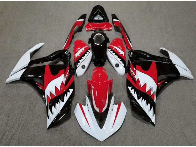 2015-2018 White Shark & Red R3 Motorcycle Fairings