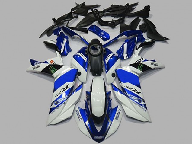 2015-2018 White and Blue R3 Motorcycle Fairings