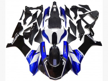2015-2019 Blue and White Custom Style R1 Motorcycle Fairings